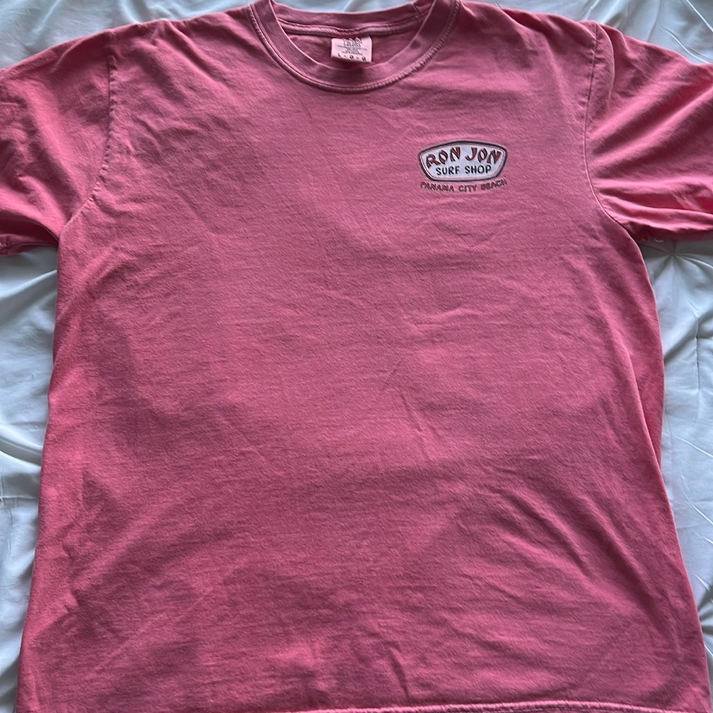ron jon surf shop panama city beach T-shirt, large, pink/red